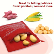 Microwave Baked Large Potato Bags 2-Pack or 4-Pack for Sweet Potatoes and Corn