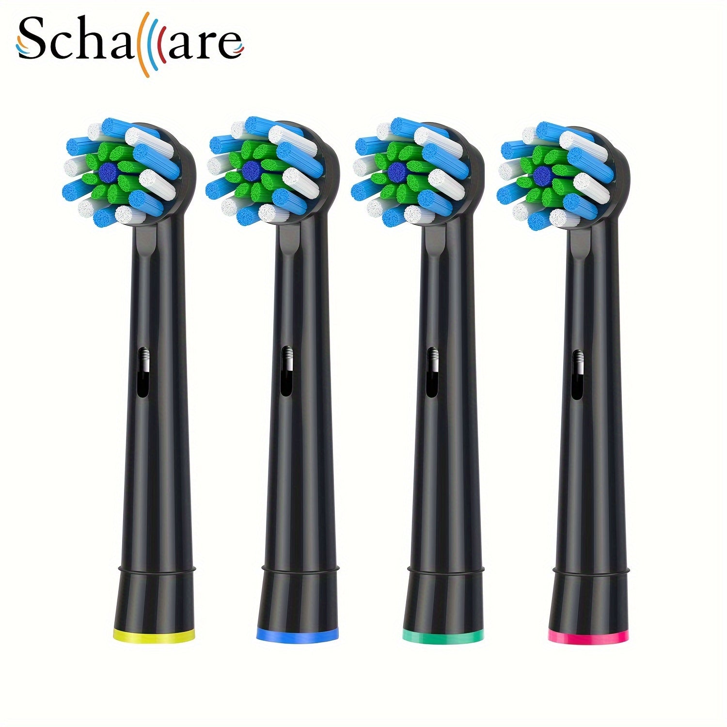 Adult Replacement Toothbrush Heads 4/8 Pack CrossClean Ultrasonic Water Flow