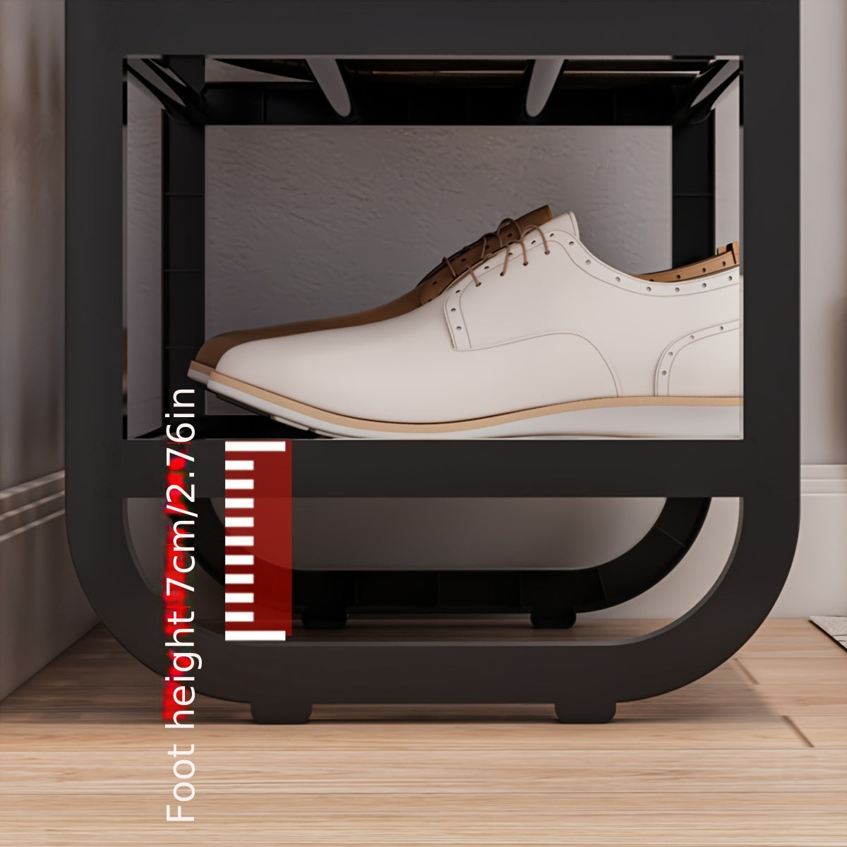 Estante para zapatos de metal de 4/5 niveles, ahorrador de espacio, apilable, organizador de armario de entrada