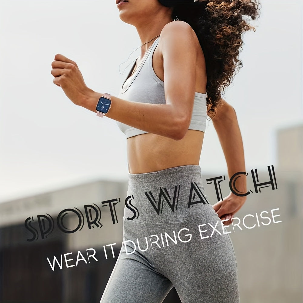 Ultra-Thin Smartwatch for Men and Women with Sports Modes Sedentary Reminders and Weather Notifications