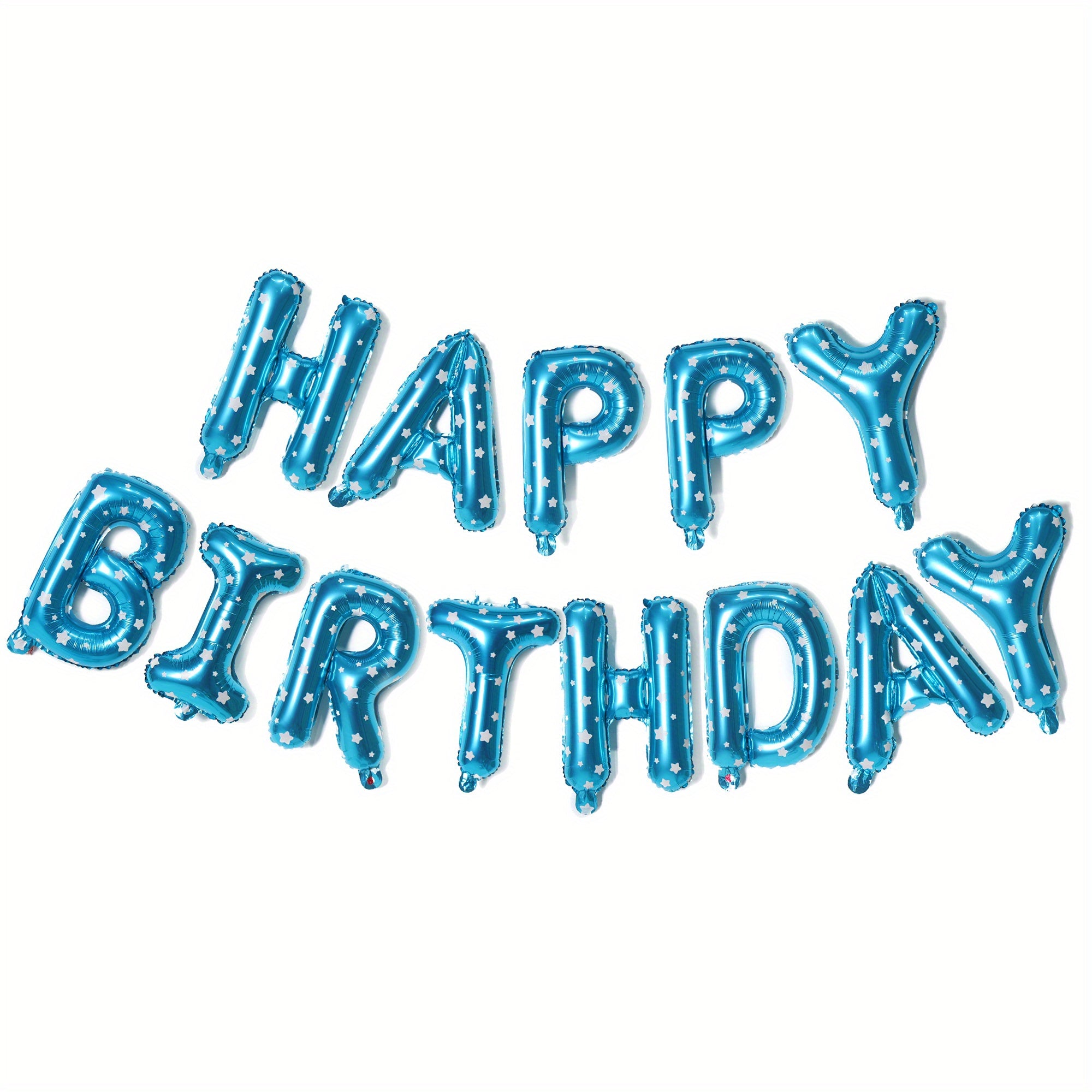 16-Inch Happy Birthday Letter Balloon Set Aluminum Film Party Decorations