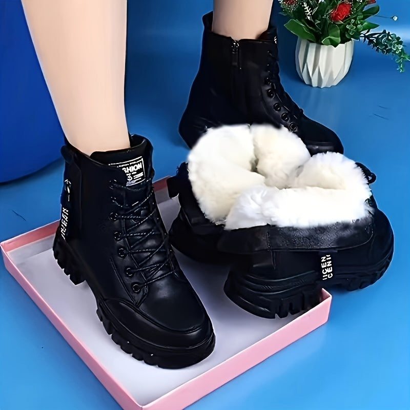 Women's Winter Boots Synthetic Platform Slip-Resistant Cold Weather