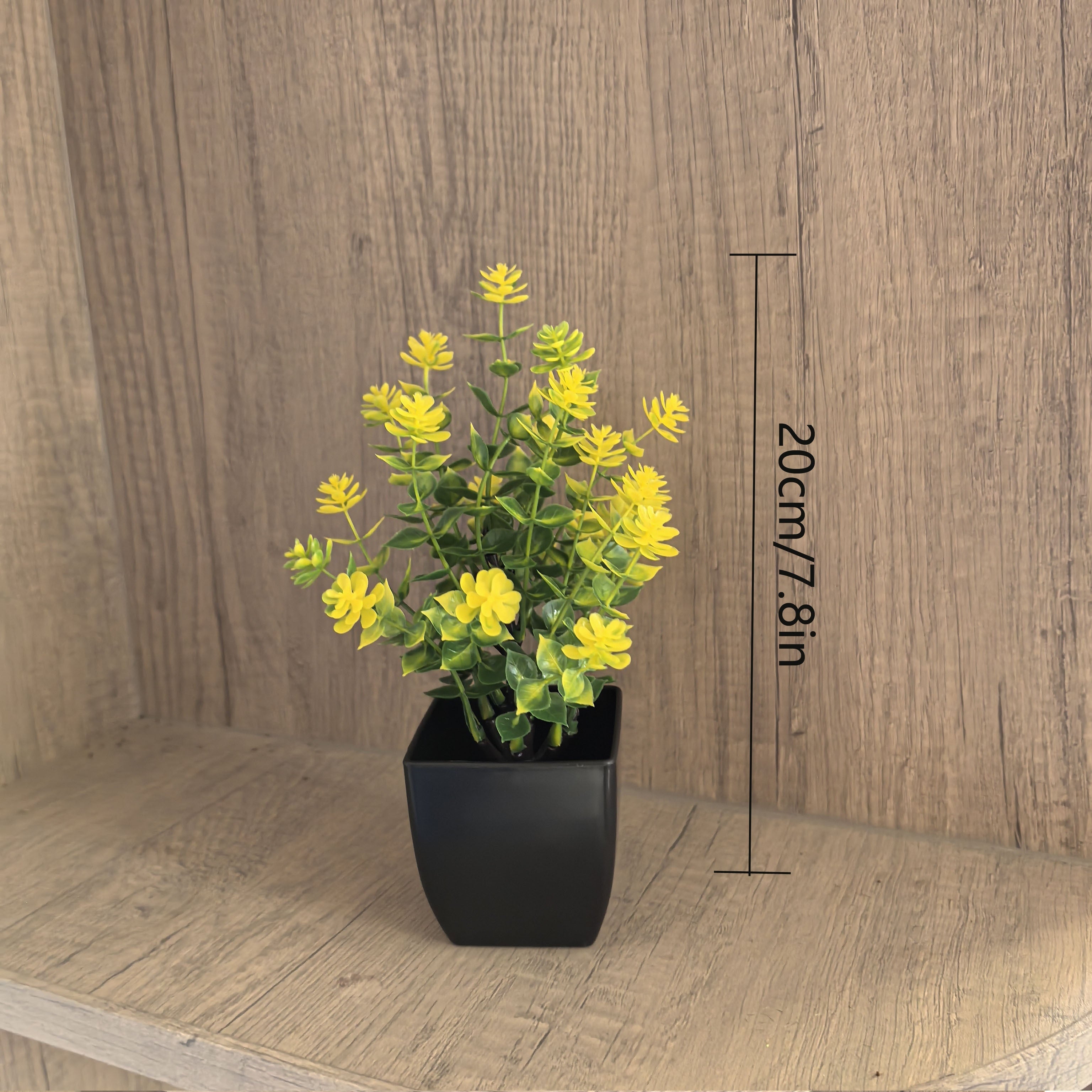 Artificial Plants Mini Eucalyptus and Grass Potted Decor for Home Office