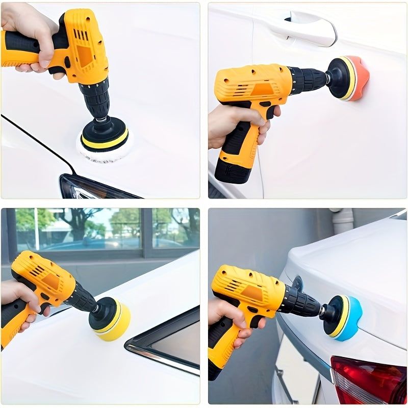 Набор из 11 полировальных губок для машинной полировки и ухода за автомобилем