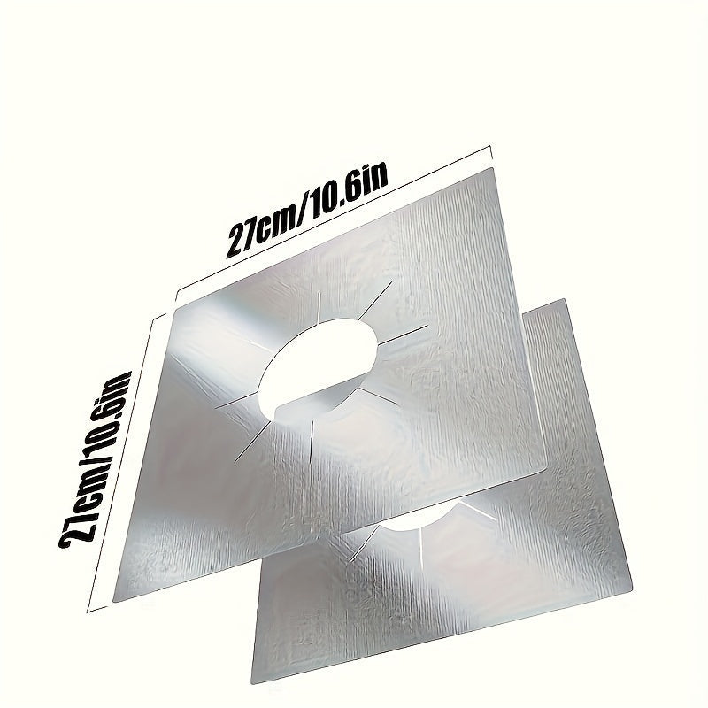 Set of 4 Reusable Fiberglass Gas Stove Burner Covers Non-Stick Heat-Resistant Pads