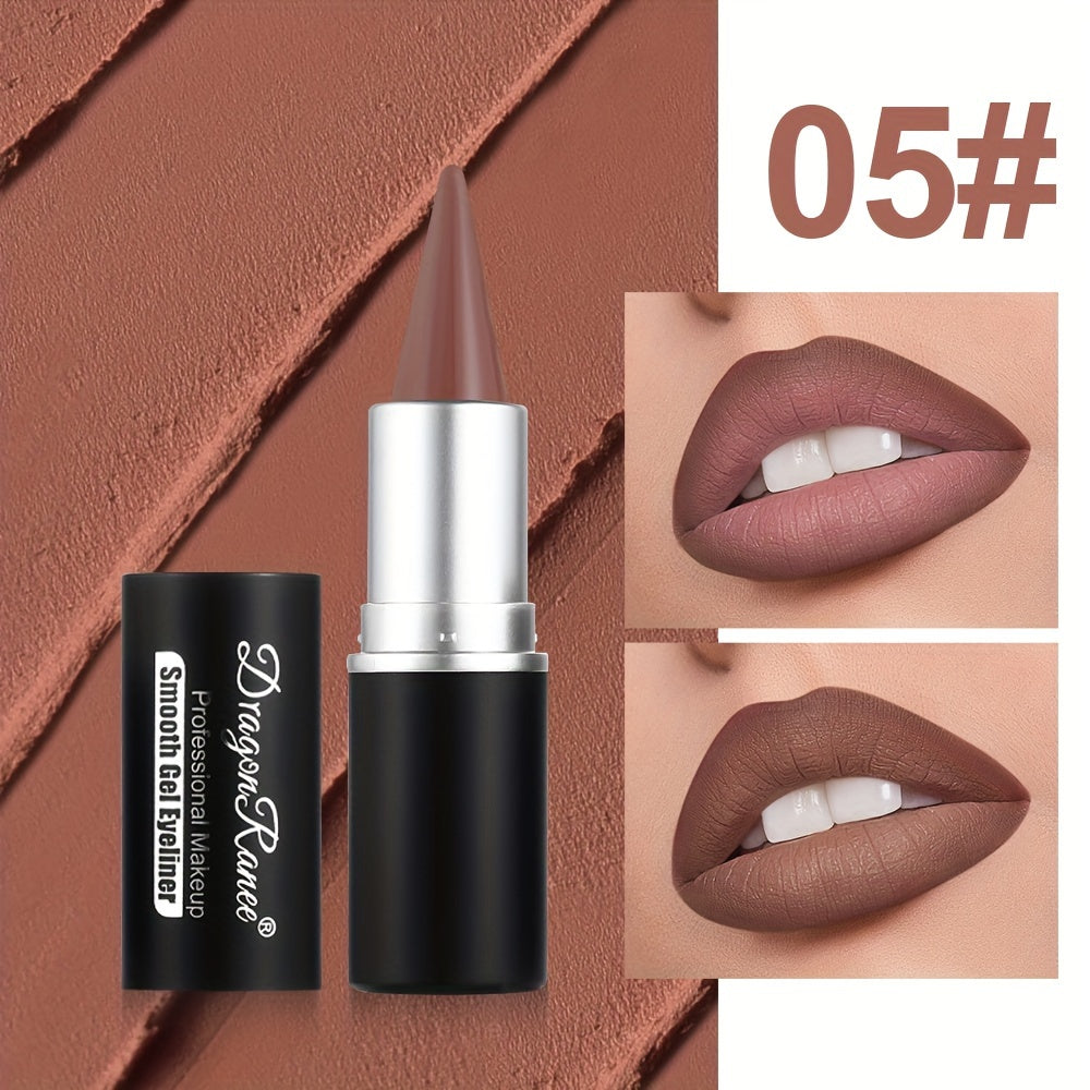 Set de lápiz labial y delineador de ojos mate de 12 tonos para mujer, de larga duración y a prueba de manchas