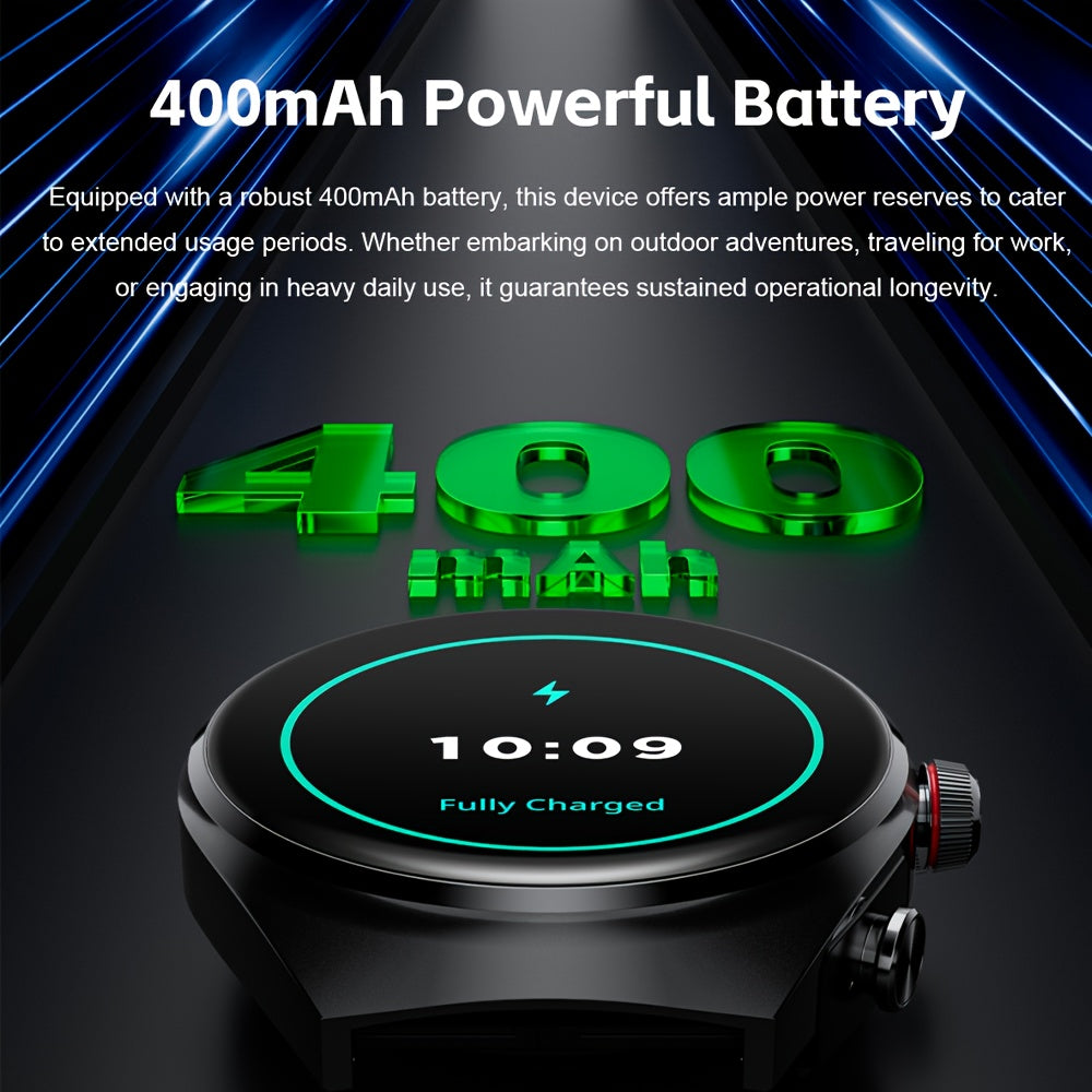 2-in-1 Smartwatch with 1.53 IPS Screen for Calls Fitness Sleep Tracking Pedometer Men Women