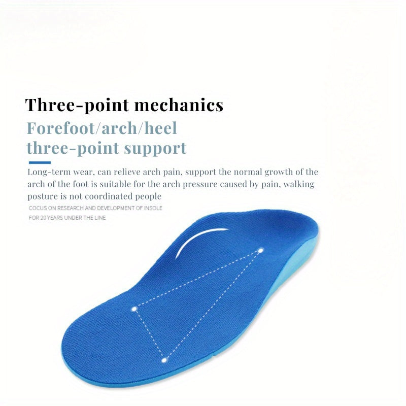 Children's Orthopedic Insoles Arch Support Shock Absorbing PU Flat Foot High Arch