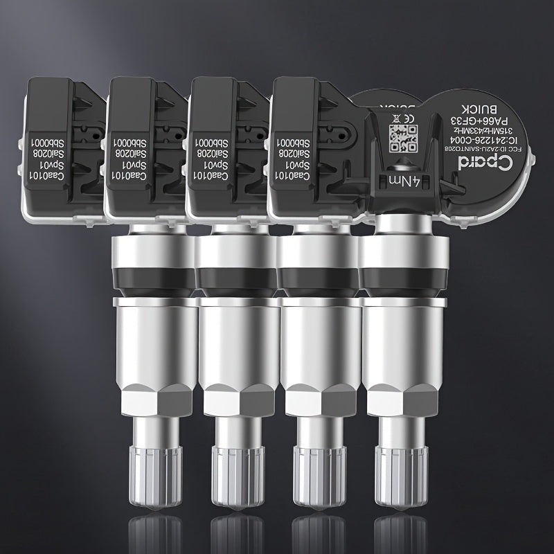 Набор из 4 датчиков давления в шинах для автомобилей 315/433 МГц, комплект замены