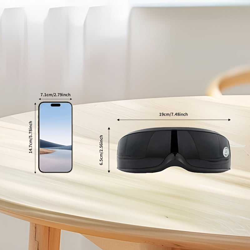 Yangi qayta zaryadlanadigan Black Eye Massager uyda foydalanish uchun - 1 dona