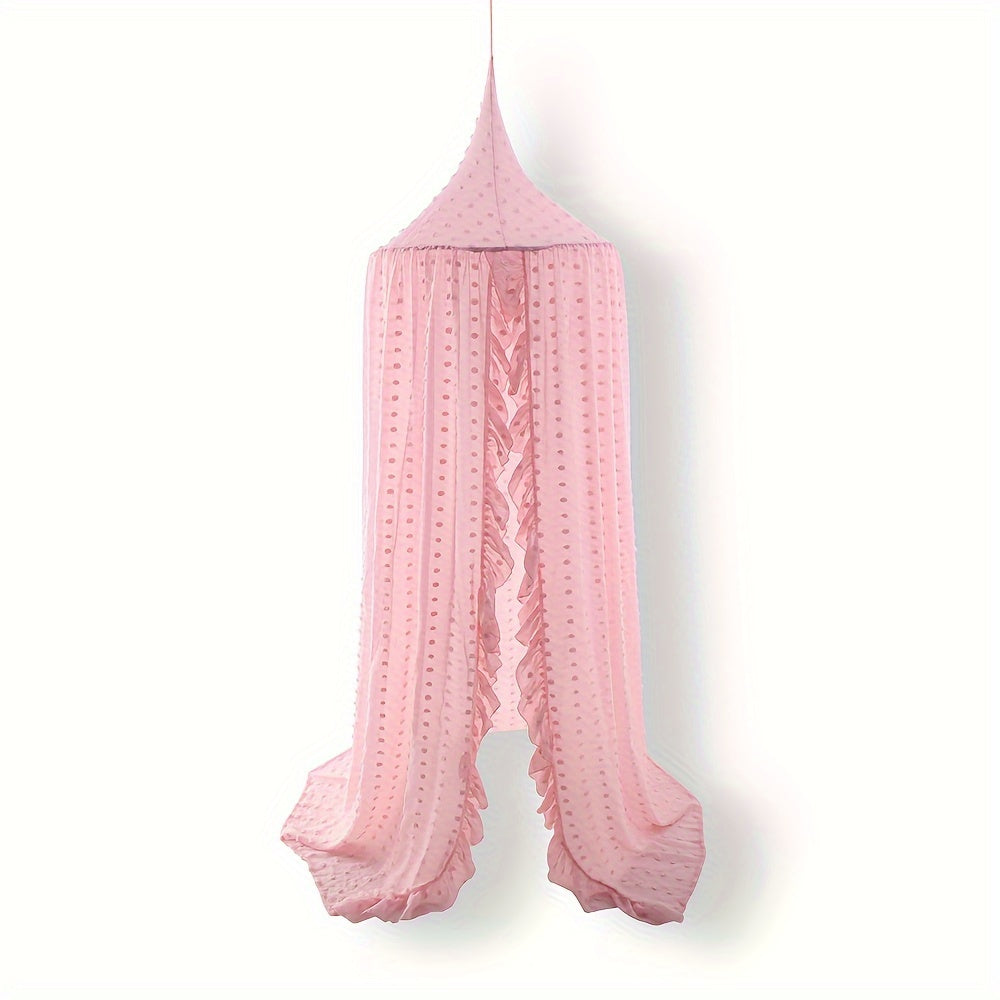 Mosquitero para cuna infantil con cortina de encaje de chiffon en forma de cúpula para rincón de lectura o cama
