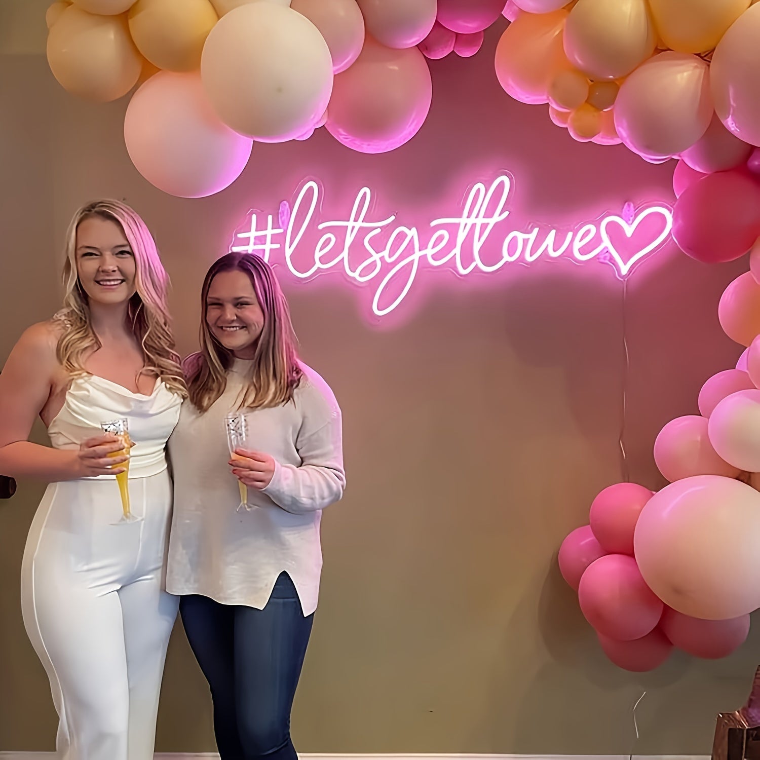 Personalized Heart Neon Sign with Customizable Letters USB Powered LED Decor for Room or Gift