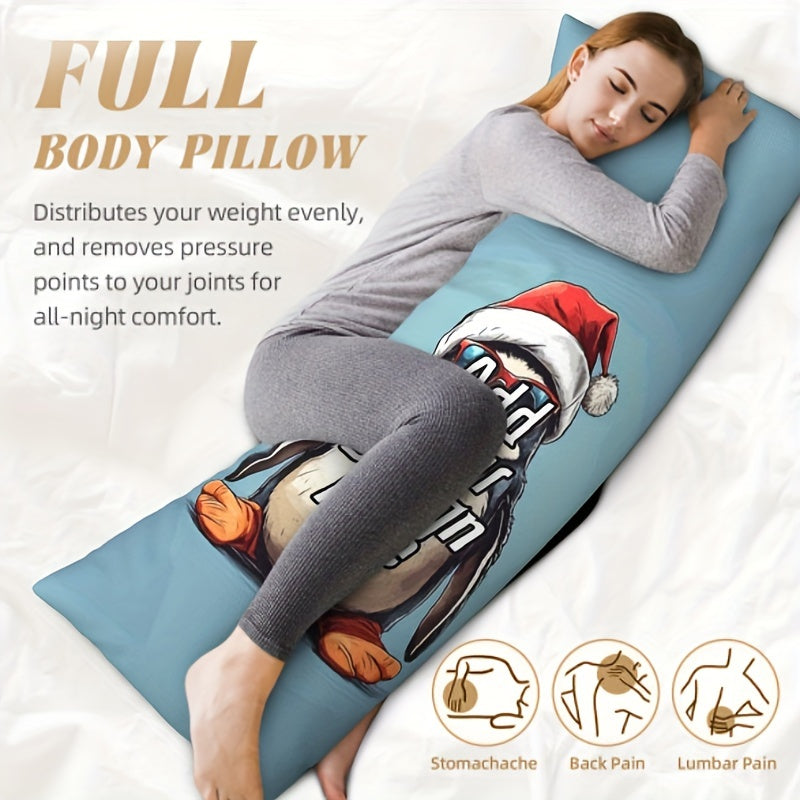 Personalized Photo Body Pillowcase for Valentine's Day Mother's Day Father's Day Anniversary Customizable Double-Sided Plush Hugging Pillow Cover