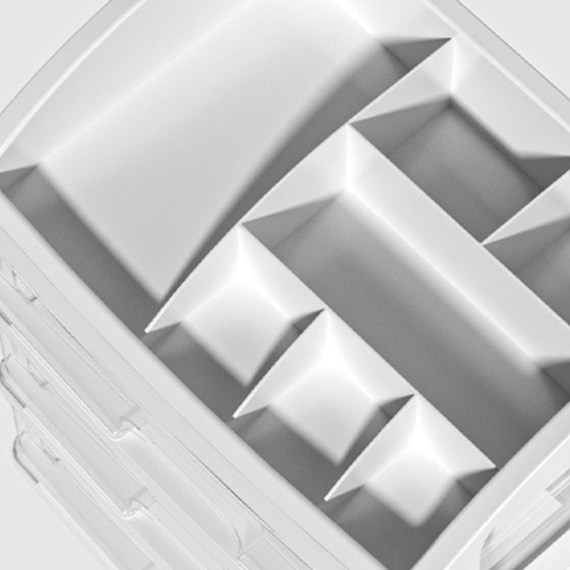 Пластиковая косметическая органайзер с ящиками для макияжа и украшений