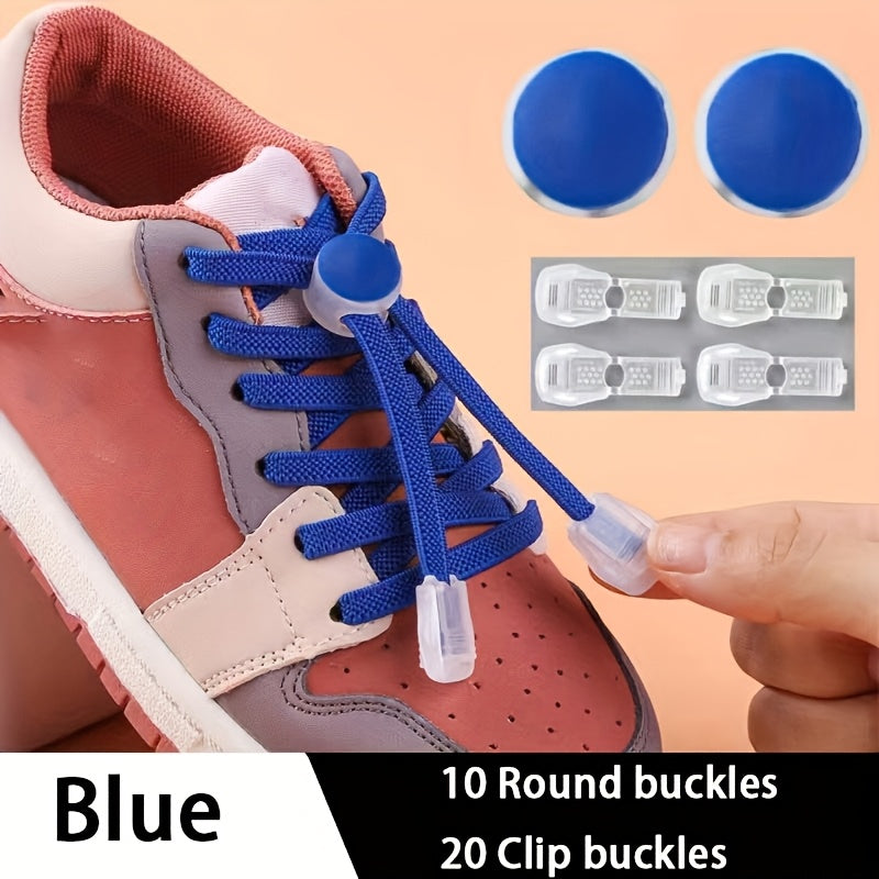 Uniseks plastik No Tie lentalar to'plami sneakers va kundalik poyabzal uchun