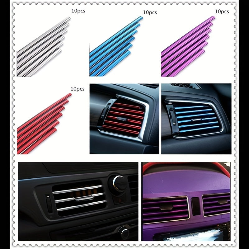 Car Air Conditioning Outlet Decorative Strip Clip for Fiat 500X 500L Panda