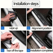 5-Donali PVC Avtomobil eshigi pastki qismi himoya qoplamasi orqa bumper vinil stiker himoya qiluvchilar