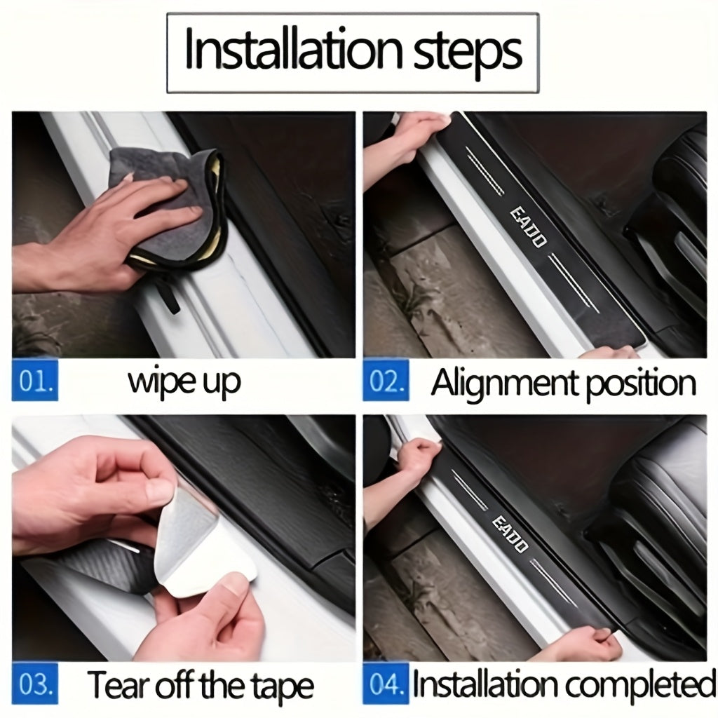 5-Donali PVC Avtomobil eshigi pastki qismi himoya qoplamasi orqa bumper vinil stiker himoya qiluvchilar