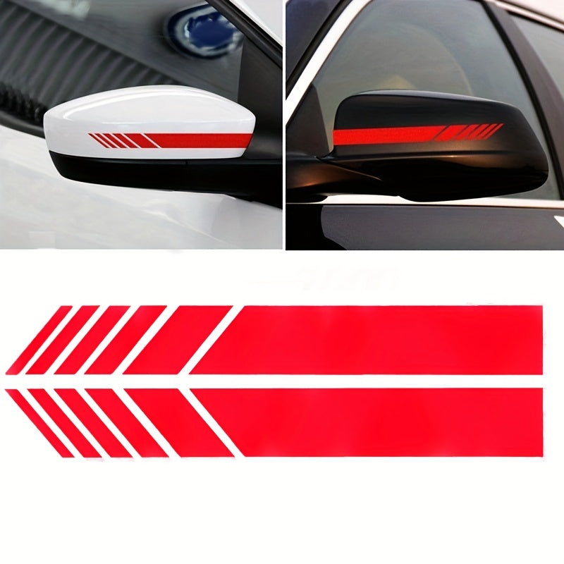2 Pack Car Decals PVC Chevron Side Stripes for Vehicles, Multi-Color