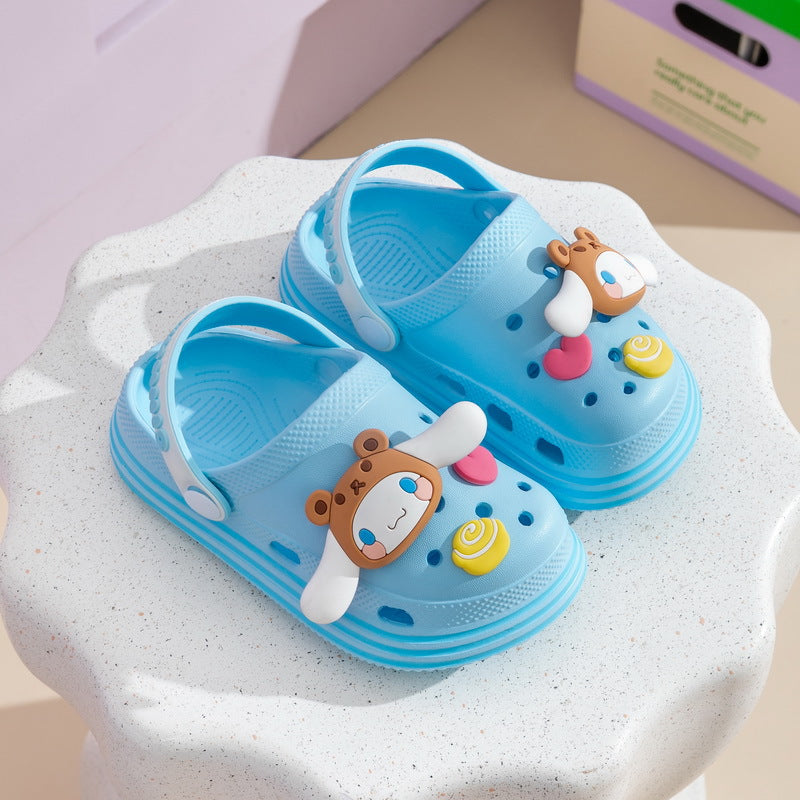 Women's Beach Shoes Slip-Resistant Thick Sole Cute Dog Style