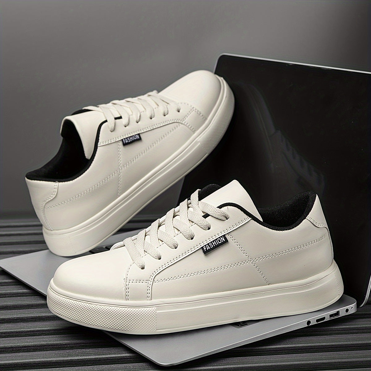 Men's Low Top Skateboard Sneakers for Outdoor Walking Hiking Casual All-Season