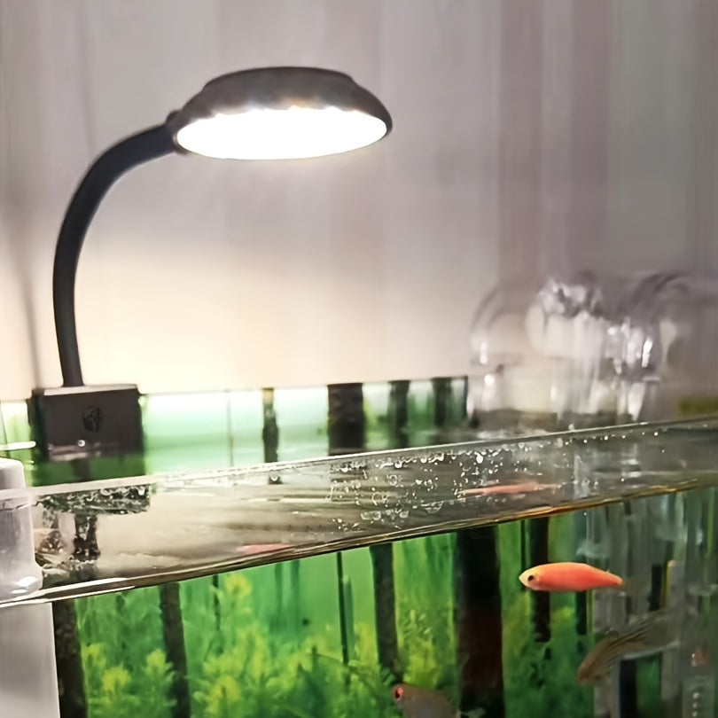 Mini Aquarium Light Clip 5W 7W USB Adjustable 360° Rotating Fish Tank Lighting