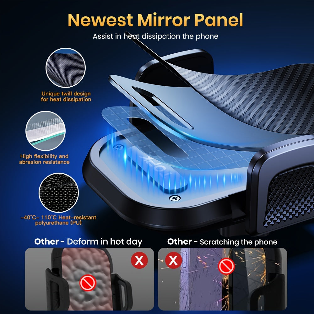 Universal Car Phone Holder - Adjustable Dashboard Mount Durable ABS