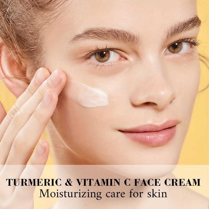 Women's Turmeric Vitamin C Face Cream Hydrating Brightening Non-Comedogenic
