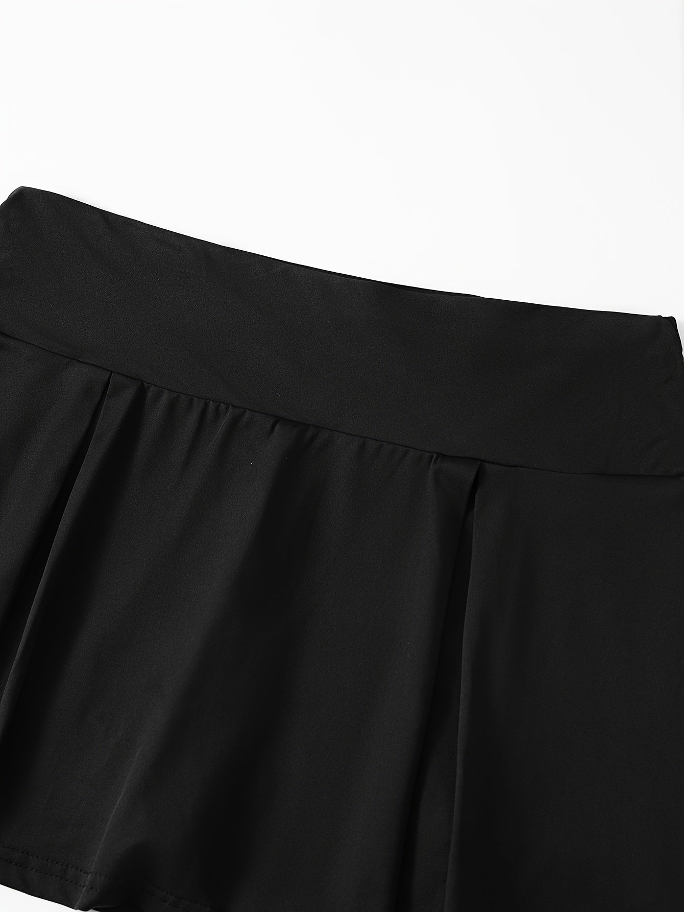 Women's Plus Size Sports Skorts with Built-In Shorts Breathable Polyester Black Red White