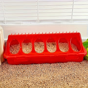 Plastic Chicken Breeding Feeder with Anti-spray Trough for Quail Pigeons