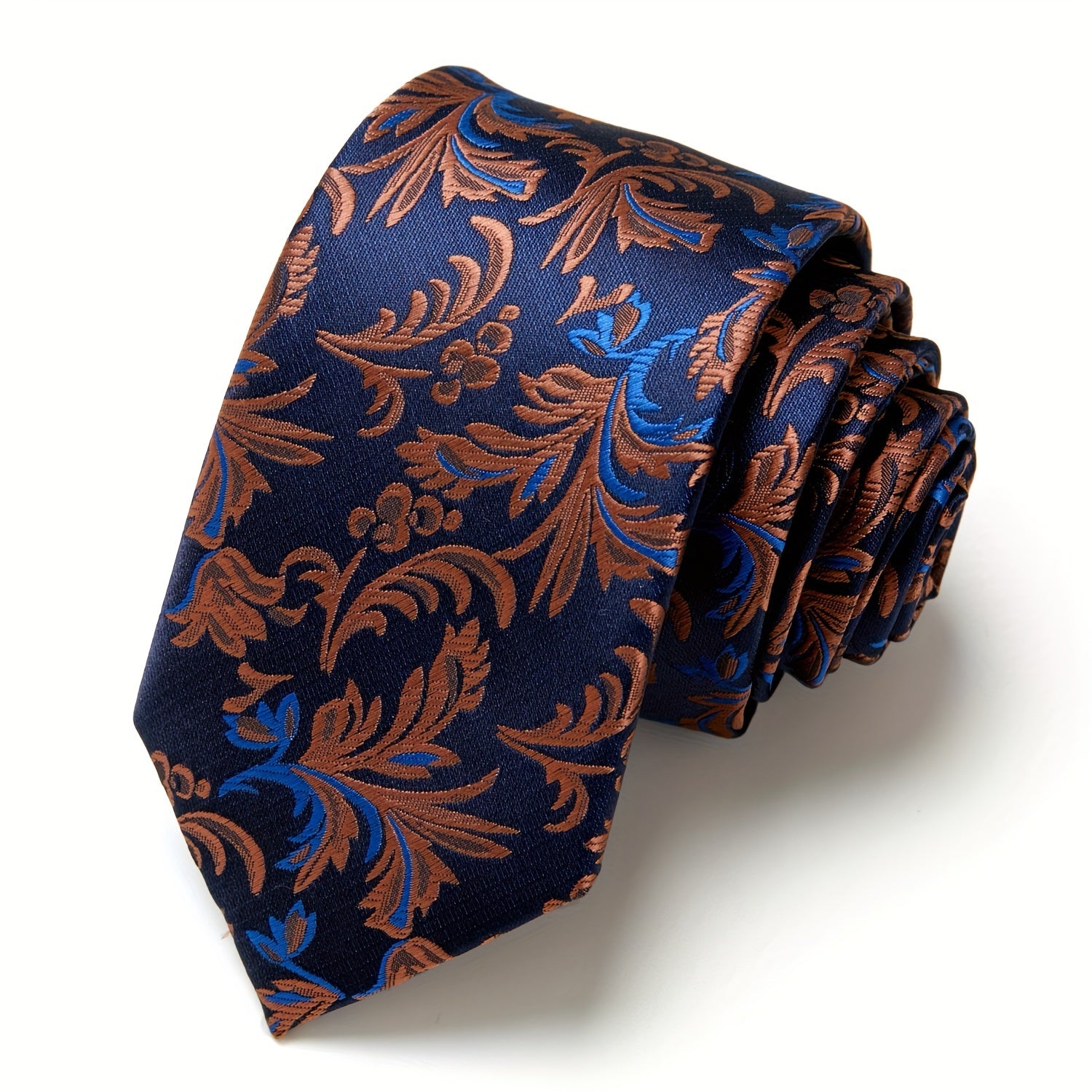 Men's Paisley Floral Necktie for Wedding and Office Wear