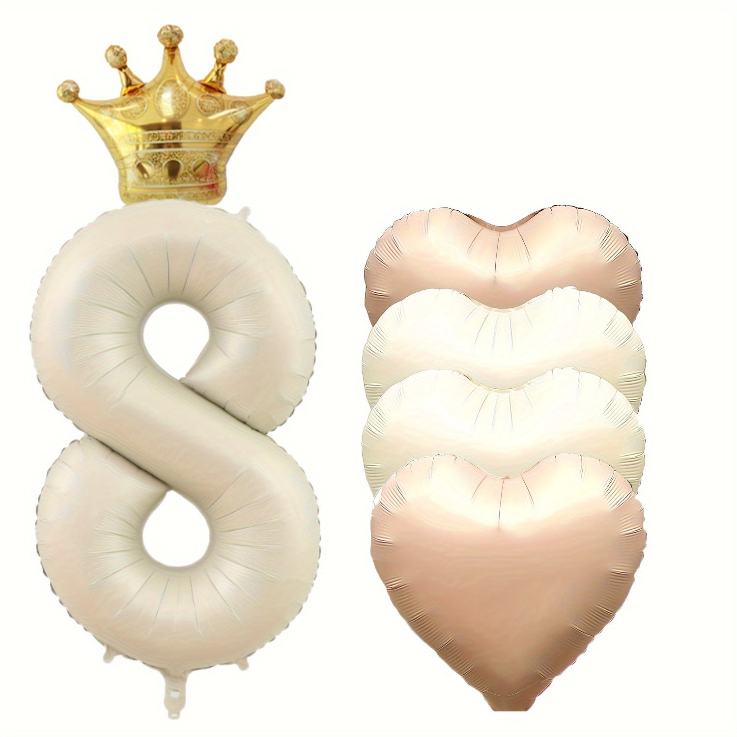 Tug'ilgan kunlari va tadbirlar uchun 6 ta raqamli folga baloni to'plami