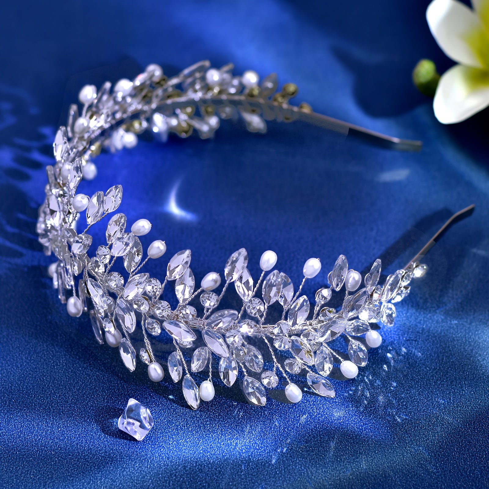 Ayollar uchun to'y bosh bandi Rhinestone Tiara to'y soch aksessuari Elegant French Style