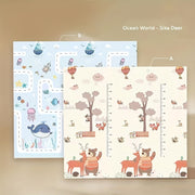 Cartoon Play Mat for Kids Thick Waterproof Double-Sided Floor and Crawling Area Rug