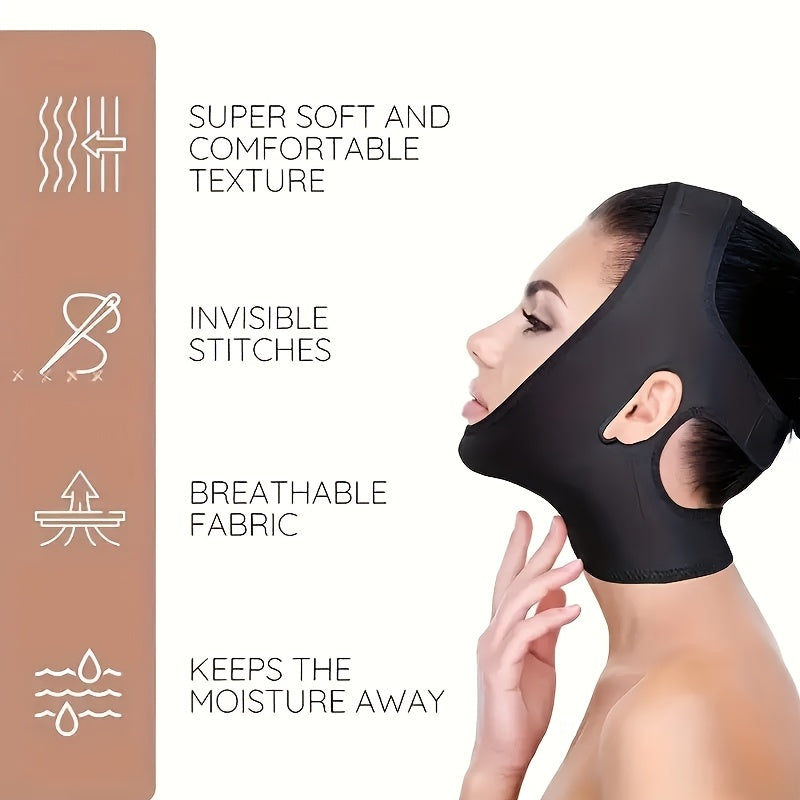 Hypoallergenic V-Line Face Shaping Strap for Lifting and Slimming Breathable Fabric