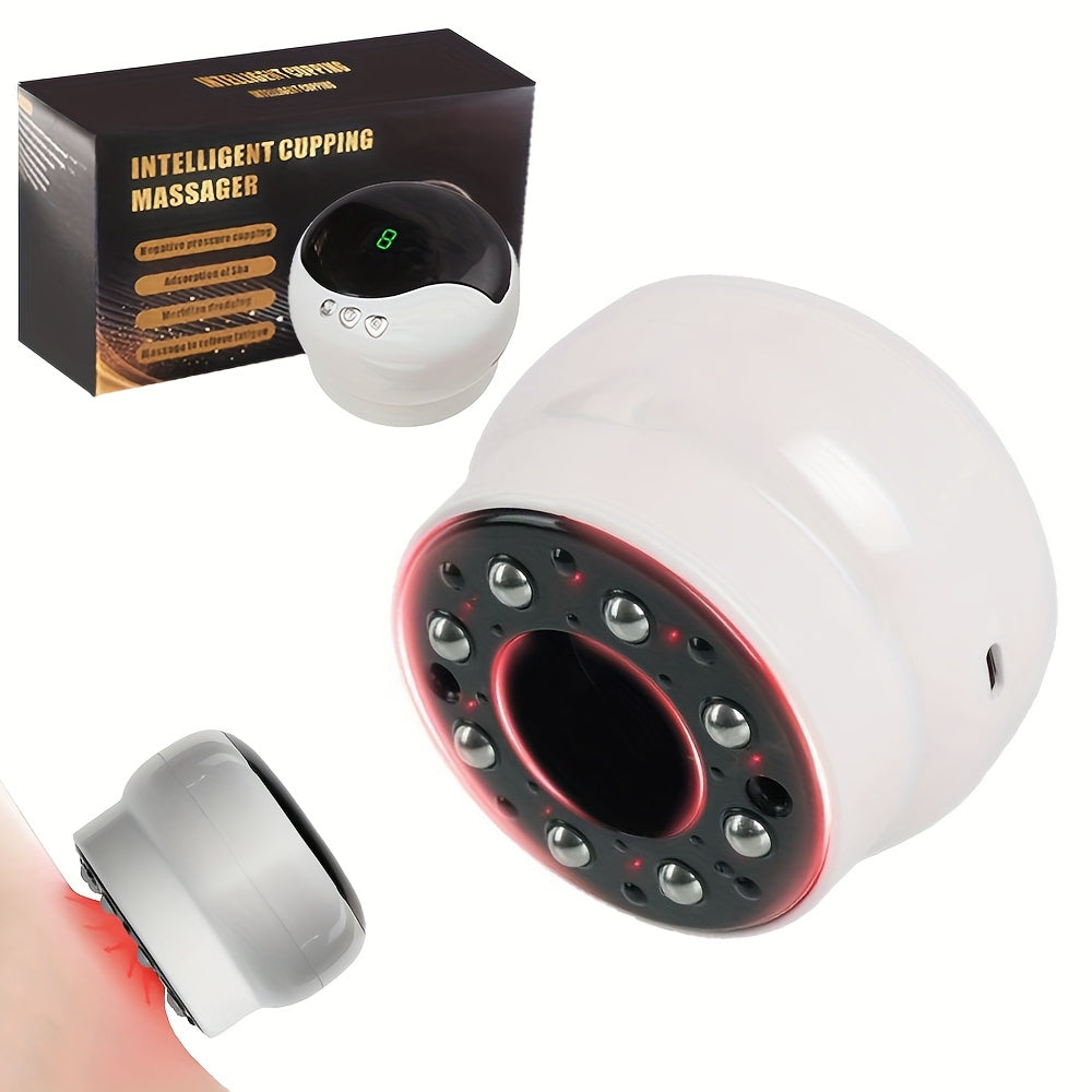 Harorat, so'rish va issiqlikni sozlash mumkin bo'lgan aqlli LCD massajchi, orqa massaji uchun mos.