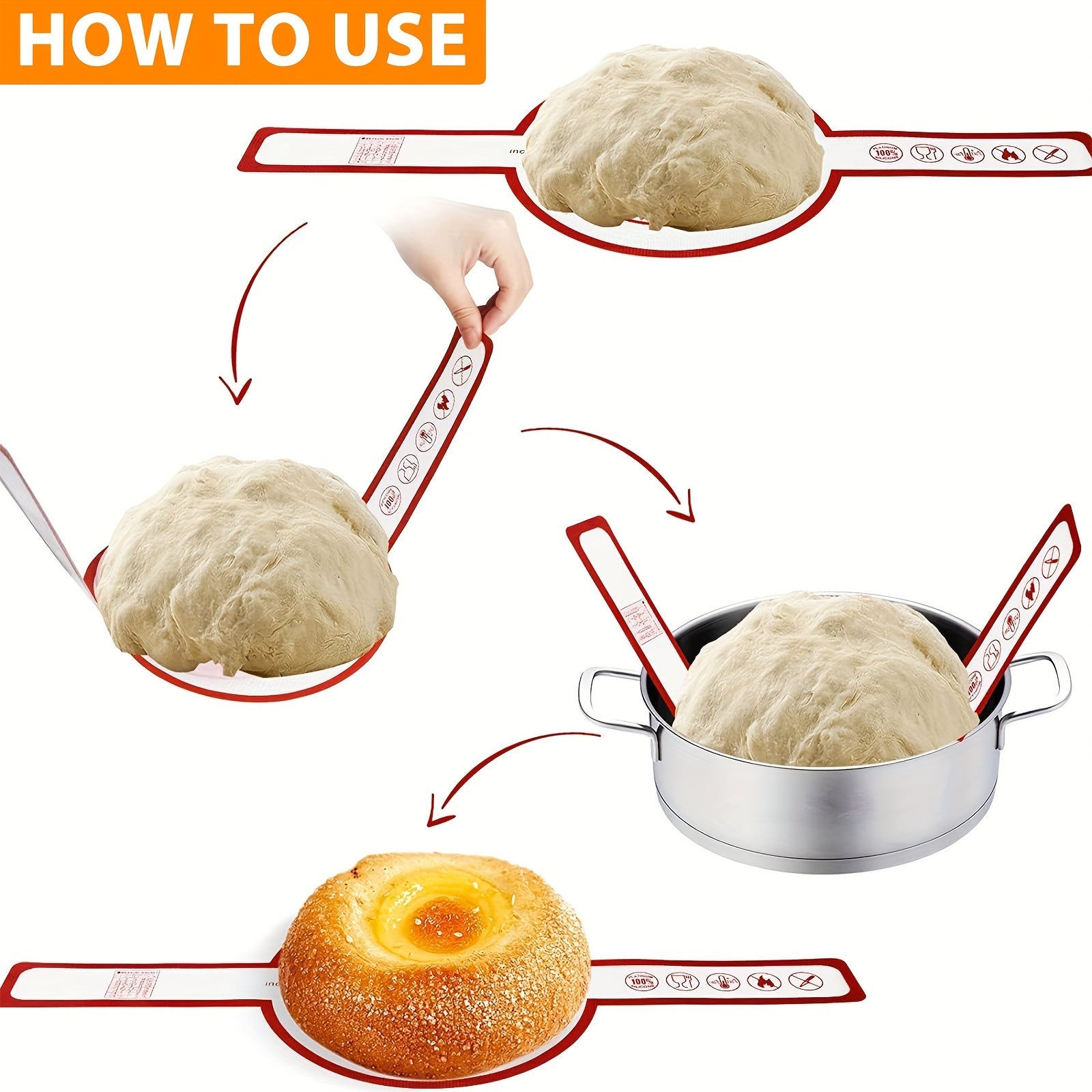 Коврик для духовки из силикона 0,4 дюйма, антипригарный, термостойкий, для выпечки