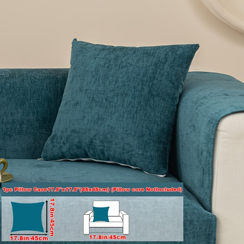 Chenille Sofa Cover for Armchairs and 4-Seater Sofas Pet-Friendly Non-Slip Machine Washable