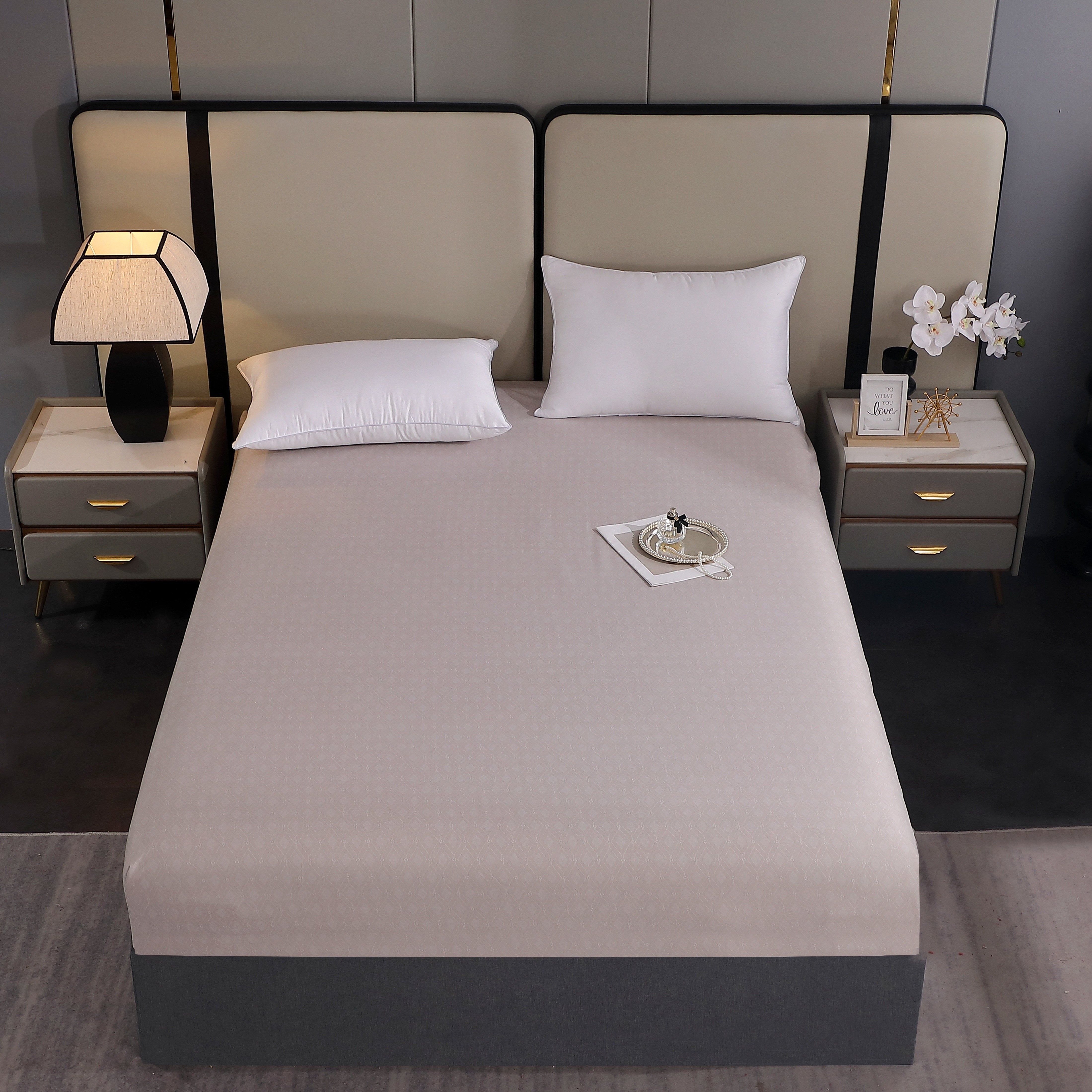 Постельное белье с цветочным принтом, приталенная простыня, мягкая защита матраса для спальни или гостиной