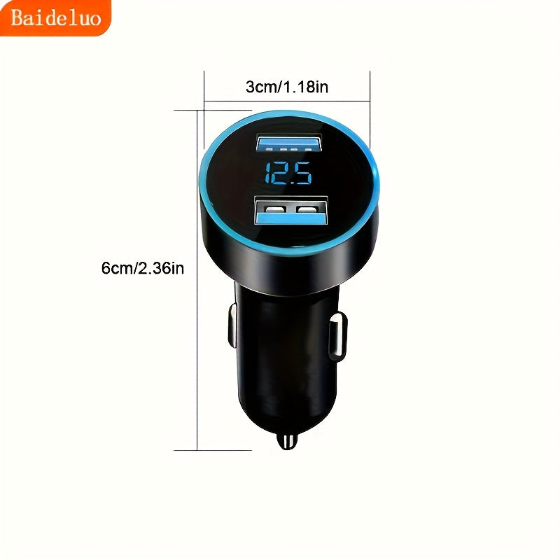 Car Charger Dual USB Ports PD QC3.0 Fast Charging for Car Phone Adapter