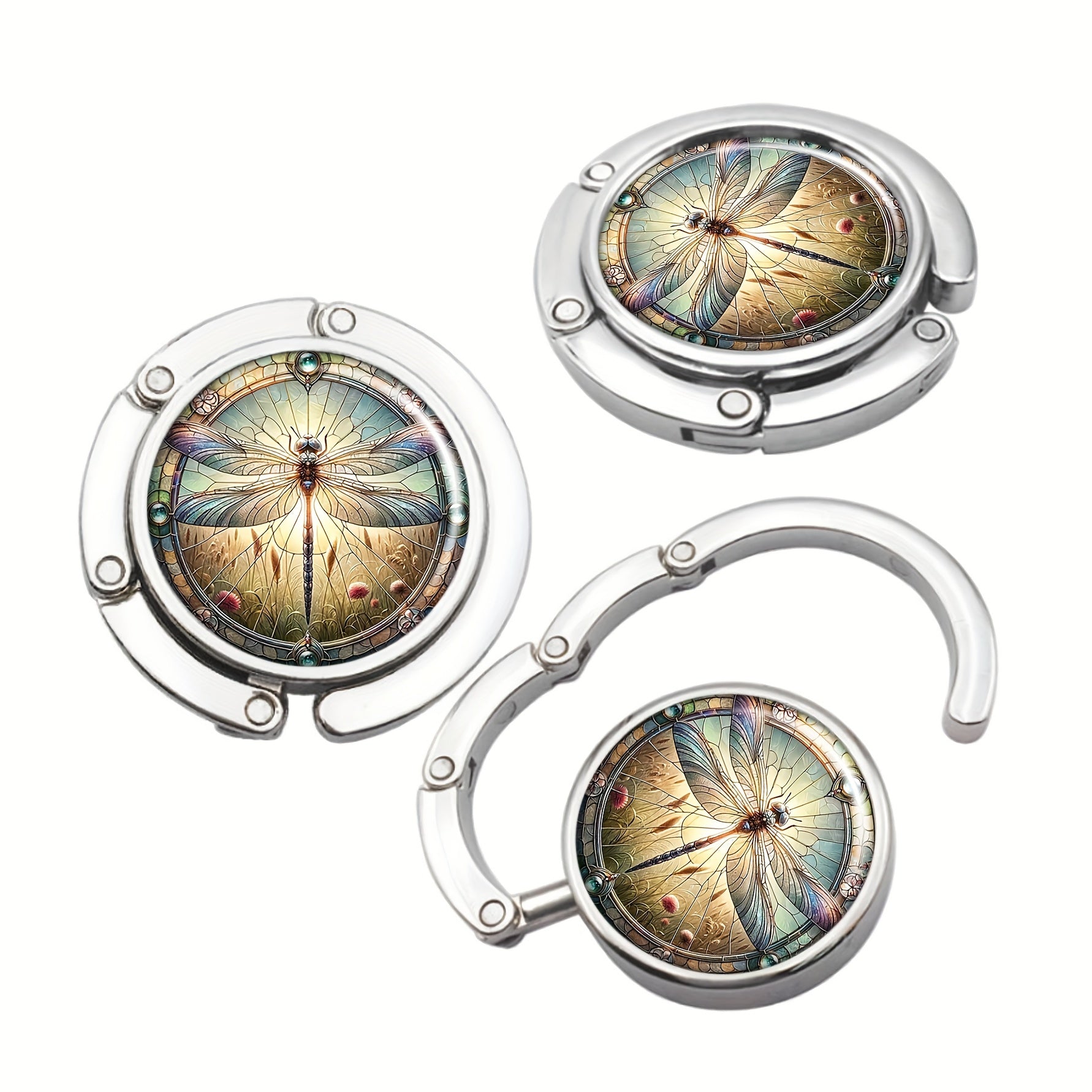 Zinc Alloy Folding Handbag Hook Portable Table Hanger Casual Style