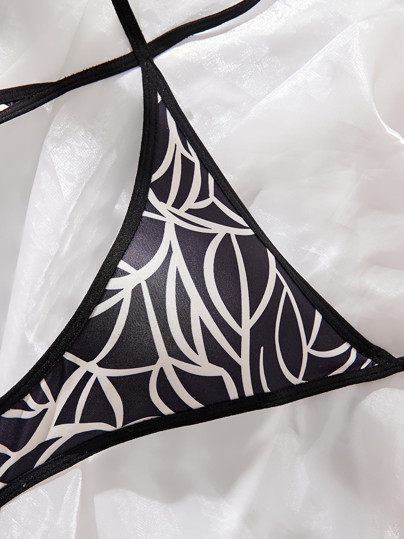 Kattalar uchun chiziqli bikini bodysuit Polyester Spandex orqa bog'lam