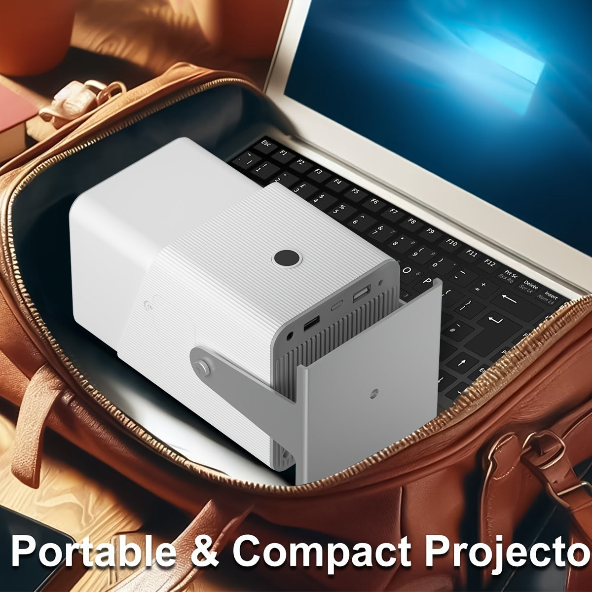 Портативный 4K видеопроектор с вращением 180°, Wi-Fi 5G, для дома и офиса