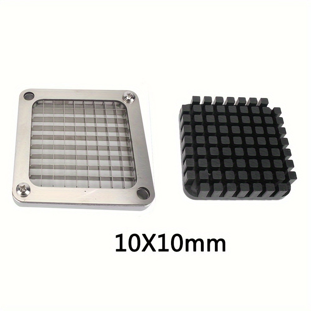 Set of 2 Stainless Steel French Fry Cutters with Interchangeable Blades for Home and Commercial Use