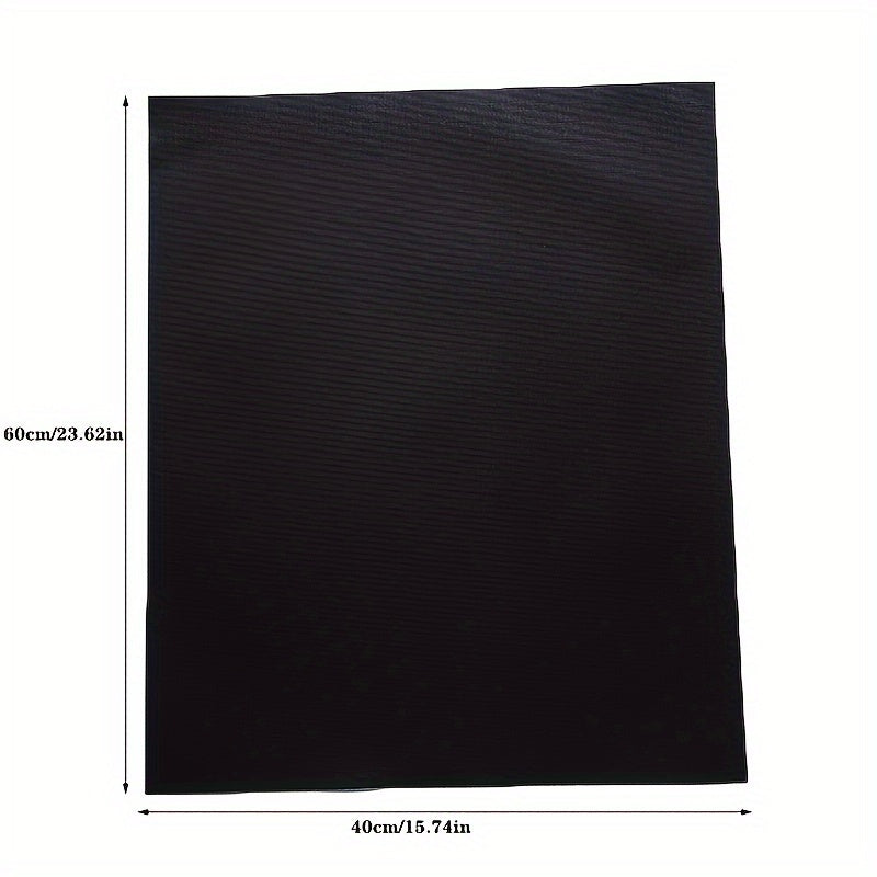 Set of 2 High-Temp Non-Stick Teflon BBQ Grill Mats for Outdoor Cooking