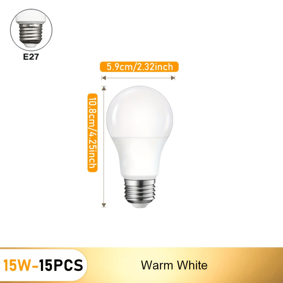 220V 15W Motion Sensor LED Light Bulb Indoor Security PIR Detector E27
