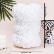 Decorative Rose Bear for Weddings Engagements Christmas Graduation Battery-Free Party Decor Gift