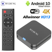 Caja de TV mini inteligente con Android 10.0 soporte 4K montable en pared procesador quad-core