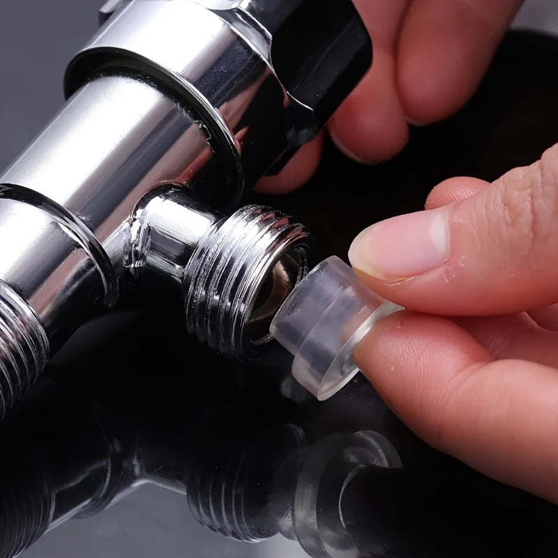 Universal silikon kran muhrlash qopqog'i, plastik quvur uchun suyuqlik o'tkazmaydigan muhr halqasi, qulflanadigan qisqich bilan kauchuk quvur to'siqi, uy quvurlarida suv o'tkazmaydigan kran muhr yuvgichi.