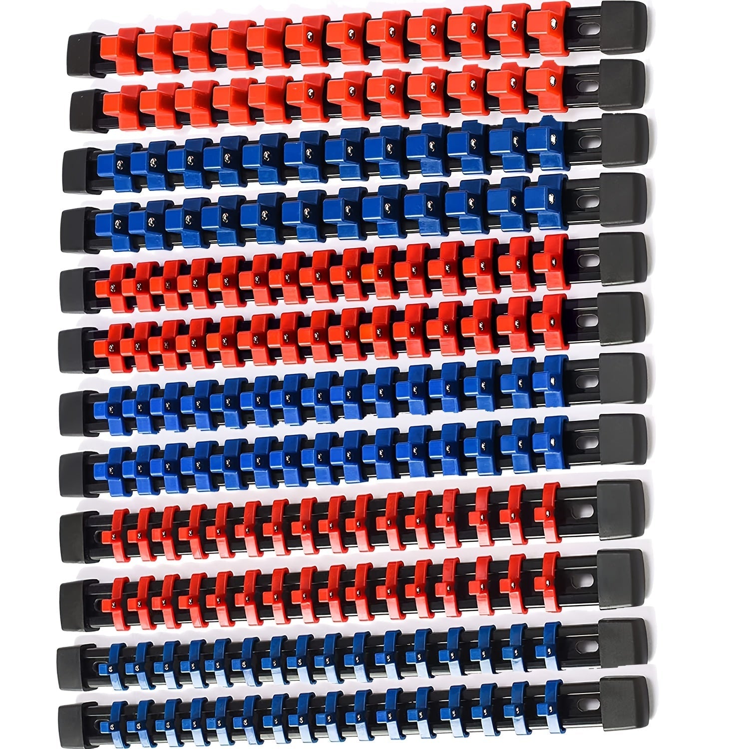 Socket Organizer Tool for 1/4 Inch, 3/8 Inch, and 1/2 Inch Socket Bracket Set